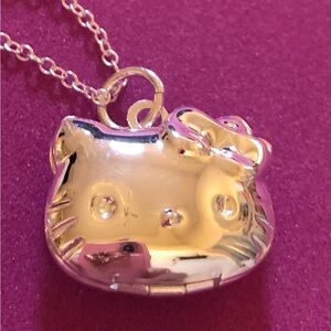 NWOT 925 Silver Hello Kitty Pendant Necklace